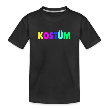 Fasching Karneval Helau Alaaf Verkleidung Kostüm - Kinder Premium Bio T-Shirt - Schwarz - Vorne