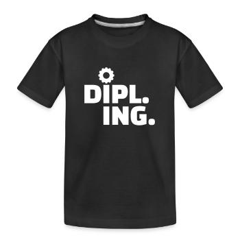Ingenieur - Kinder Premium Bio T-Shirt - Schwarz - Vorne