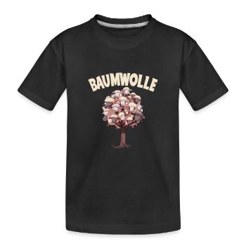 Baumwolle Schafe für einen Schafliebhaber - Kinder Premium Bio T-Shirt - Schwarz - Vorne