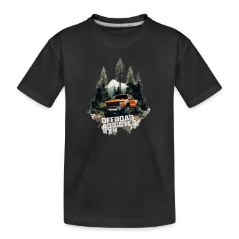 4x4 Pickup Pick-up Tout-terrain Addicted - T-shirt bio Premium Enfant - noir - Devant