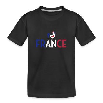 France Français Française French Frankreich - Kids' Premium Organic T-Shirt - black - Front