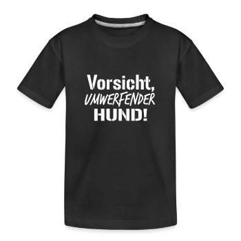 PUG - Hunde Spruch - Kinder Premium Bio T-Shirt - Schwarz - Vorne