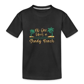Personne n’aime un mode vacances à la plage ombragée Voyager - T-shirt bio Premium Enfant - noir - Devant