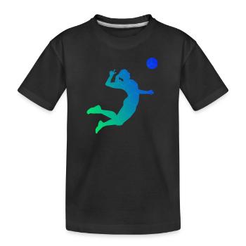 Volleyball Volleyball Player Men Volleyball Player - Kids' Premium Organic T-Shirt - black - Front