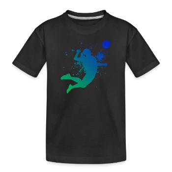 Women's Volleyball Volleyball Volleyball Game - Kids' Premium Organic T-Shirt - black - Front