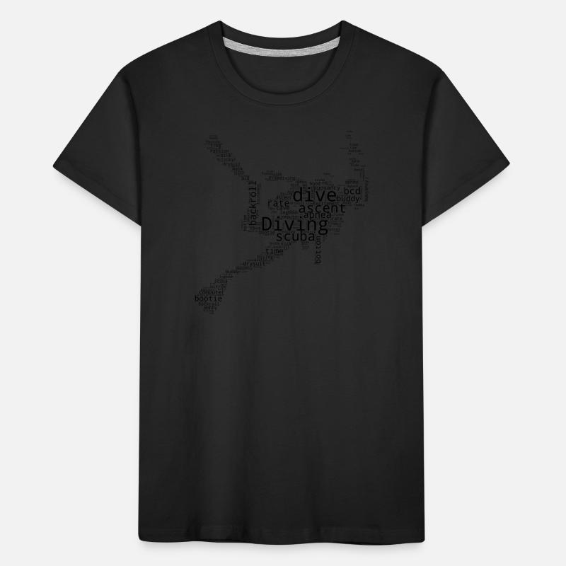 Plongée Libre Hommes Plongeur Plongeur Scuba Diver T-shirt bio Premium Enfant