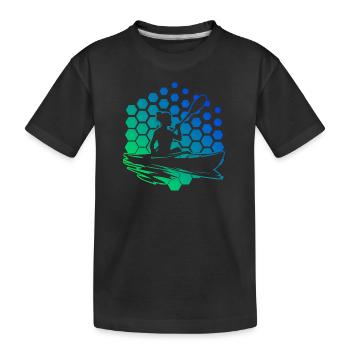 Kayak Femmes Kayak Homme Kayak Canoë - T-shirt bio Premium Enfant - noir - Devant