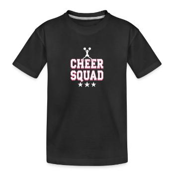 Cheerleading Cheer Squad Cheer Squad - Kinder Premium Bio T-Shirt - Schwarz - Vorne