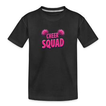 Cheerleading Cheer Squad Cheer Squad - Kinder Premium Bio T-Shirt - Schwarz - Vorne