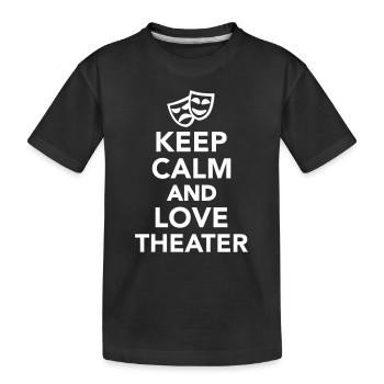 Theater - Kinder Premium Bio T-Shirt - Schwarz - Vorne