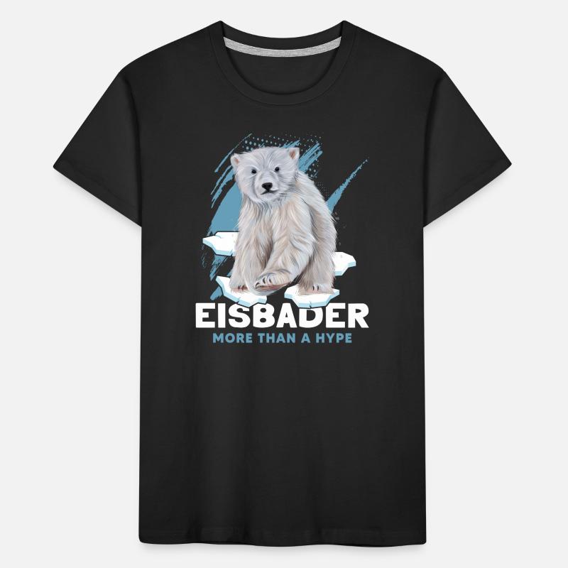 eisbaden eisbader eisbär auf eisscholle Kinder Premium Bio T-Shirt