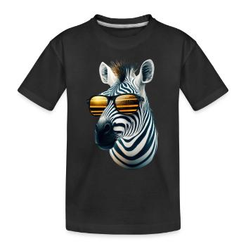 Zèbre - T-shirt bio Premium Enfant - noir - Devant