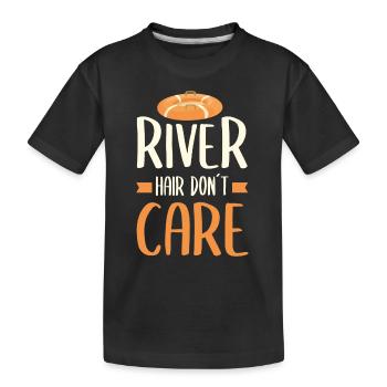 Rafting Wassersport - Kinder Premium Bio T-Shirt - Schwarz - Vorne