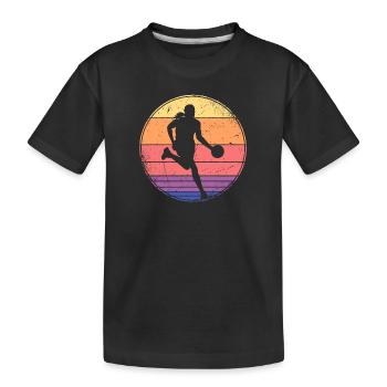 Basketball Player Basketball Women Girls - Kids' Premium Organic T-Shirt - black - Front