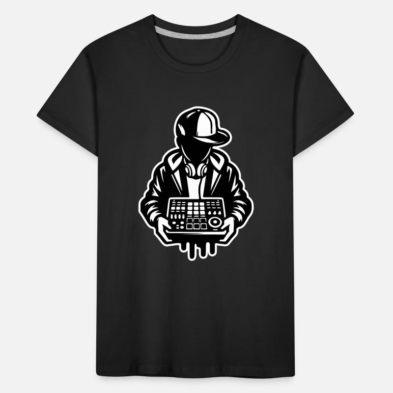 Beat Maker Holding Sampler Kids' Premium Organic T-Shirt