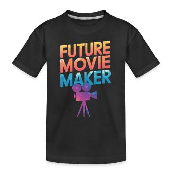 Filmemacher Filmregisseur Kameramann Film - Kinder Premium Bio T-Shirt - Schwarz - Vorne