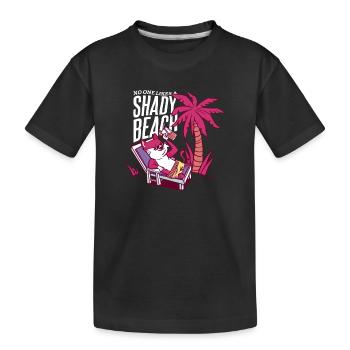 Personne n’aime un mode vacances à la plage ombragée Voyager - T-shirt bio Premium Enfant - noir - Devant