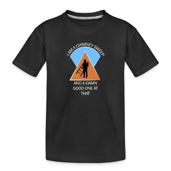 Chimney Sweep Chimney Sweep - Kids' Premium Organic T-Shirt - black - Front