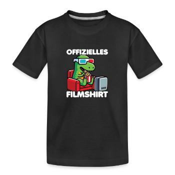 Official Movie Shirt Movie Fans Cineastes T-Rex - Kids' Premium Organic T-Shirt - black - Front