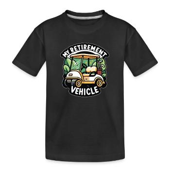 Golfer Golfer Geschenk Golferinnen Golferinnen - Kinder Premium Bio T-Shirt - Schwarz - Vorne