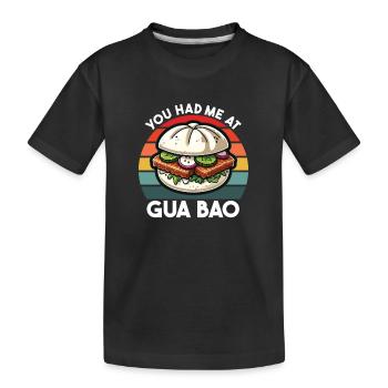Gua Bao, asiatischer Feinschmecker, China, Vietnam, Japan - Kinder Premium Bio T-Shirt - Schwarz - Vorne