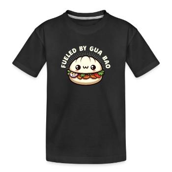Gua Bao Amateur de cuisine asiatique Chine Vietnam Kawaii - T-shirt bio Premium Enfant - noir - Devant