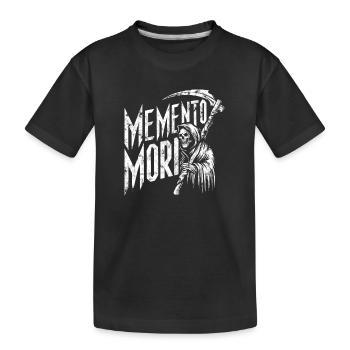 Memento Mori Reaper Philosophie latine stoïcienne - T-shirt bio Premium Enfant - noir - Devant