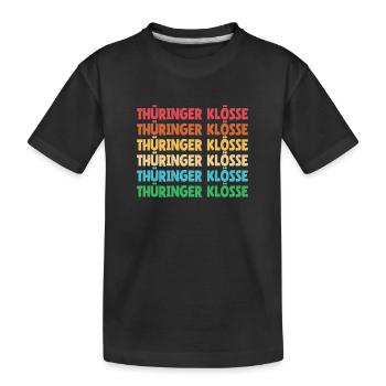 Cuisine allemande, boulettes, Thuringe, dialecte, dialecte - T-shirt bio Premium Enfant - noir - Devant
