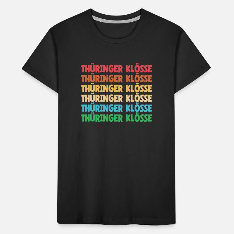 Cuisine allemande, boulettes, Thuringe, dialecte, dialecte T-shirt bio Premium Enfant