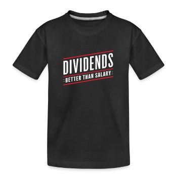 Lustige finanzielle Unabhängigkeit von Dividendeninvestoren - Kinder Premium Bio T-Shirt - Schwarz - Vorne