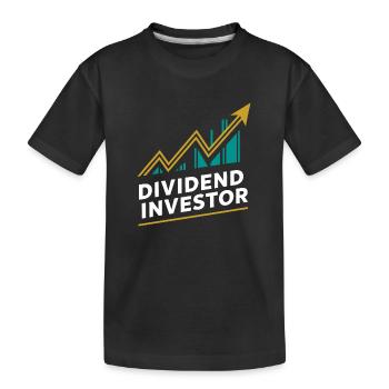 Lustige finanzielle Unabhängigkeit von Dividendeninvestoren - Kinder Premium Bio T-Shirt - Schwarz - Vorne