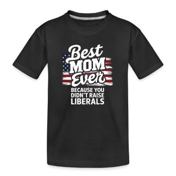 Fête des Mères Conservatrice Meilleure Maman Républicaine - T-shirt bio Premium Enfant - noir - Devant