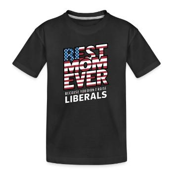 Fête des Mères Conservatrice Meilleure Maman Républicaine - T-shirt bio Premium Enfant - noir - Devant