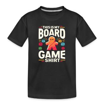 Brettspiel Geeks lustiger Spruch Brettspiel - Kinder Premium Bio T-Shirt - Schwarz - Vorne