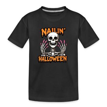 Nailin Halloween Nail Tech Esthéticienne Nail Tech - T-shirt bio Premium Enfant - noir - Devant