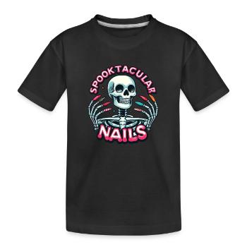 Spooktacular Nails Nail Tech Esthéticienne Nail Tech - T-shirt bio Premium Enfant - noir - Devant