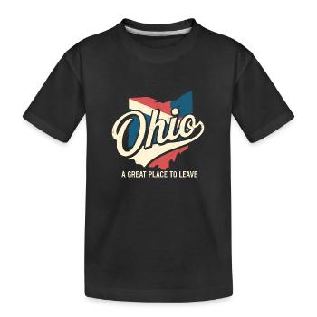 Ohio Un endroit idéal pour laisser Funny Ohio Meme - T-shirt bio Premium Enfant - noir - Devant