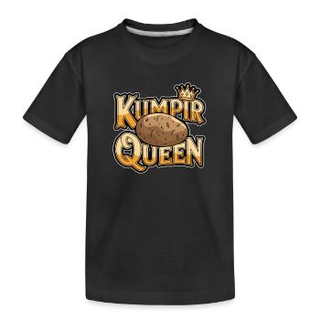 Turkish Kumpir King Funny Eat and Cooking Potatoe - Kids' Premium Organic T-Shirt - black - Front