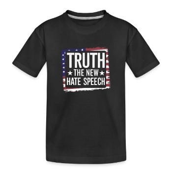 La vérité, le nouveau discours de haine contre la politique - T-shirt bio Premium Enfant - noir - Devant