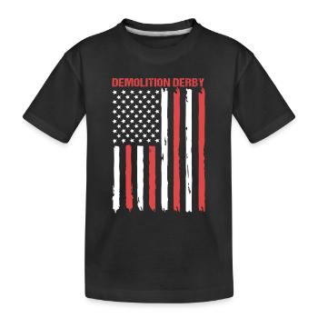 Démolition du derby - T-shirt bio Premium Enfant - noir - Devant