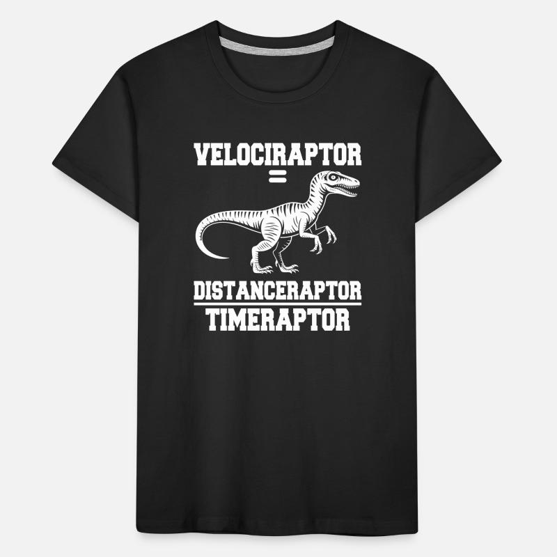 Velociraptor Distanceraptor Timeraptor Dinosaur Kids' Premium Organic T-Shirt