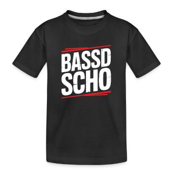 Bassd scho – Culte franconien prononçant le dialecte Frängi - T-shirt bio Premium Enfant - noir - Devant
