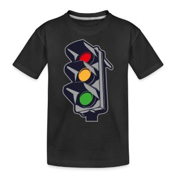 2541614 135318330 feux de circulation - T-shirt bio Premium Enfant - noir - Devant