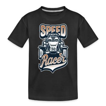 Autorennen - Rennwagen - Sportwagen - Kinder Premium Bio T-Shirt - Schwarz - Vorne