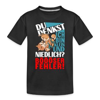 Brazilian Jiu Jitsu Grappling - Kinder Premium Bio T-Shirt - Schwarz - Vorne