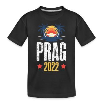 Prag 2022 - Kinder Premium Bio T-Shirt - Schwarz - Vorne