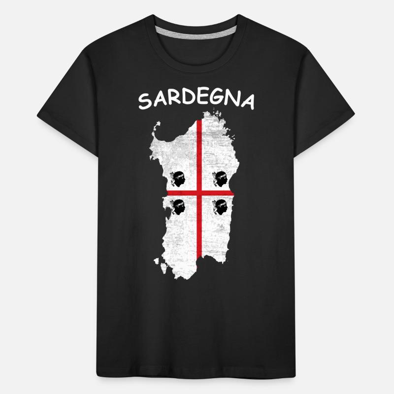 Drapeau de la Sardaigne Drapeau de la Sardaigne Drapeau de la Sardaigne T-shirt bio Premium Enfant