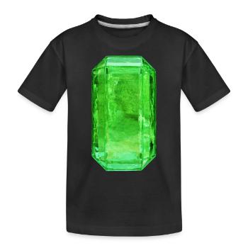Emerald Crystal - Kids' Premium Organic T-Shirt - black - Front