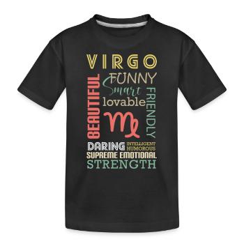 Horoscope Élément Planète - T-shirt bio Premium Enfant - noir - Devant