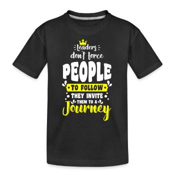 Chef Job Vorgesetzter Angestellter - Kinder Premium Bio T-Shirt - Schwarz - Vorne